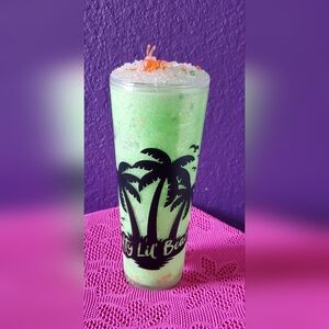 New Glow Green Snow Globe Tumbler